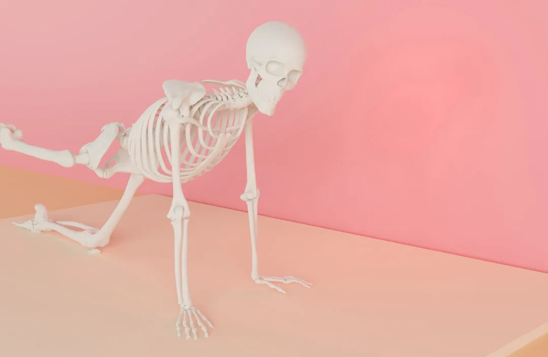 Doctor discussing bone density and bone health recommendations with a patient in a clinic.