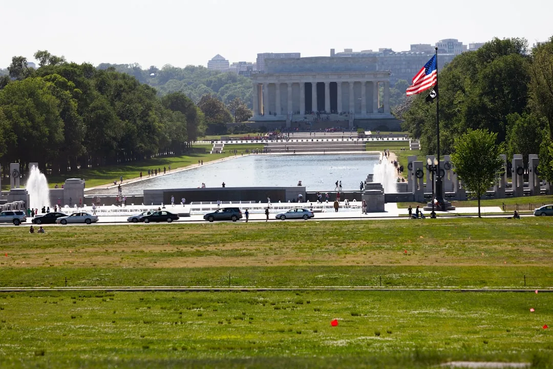 The Lincoln Memorial Reflecting Pool on the National Mall in Washington, D.C.