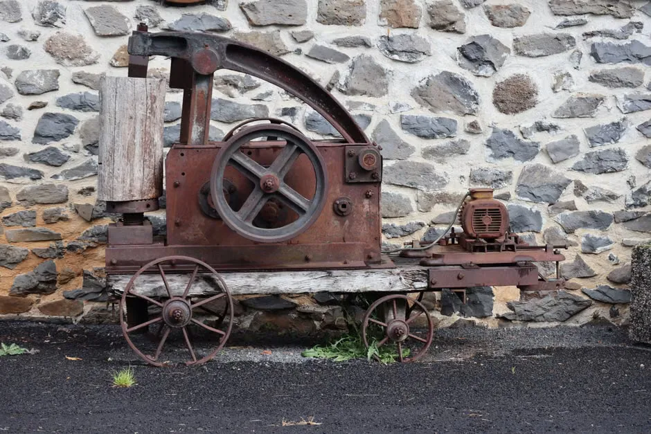 A vintage iron lung respiratory machine used for polio patients.