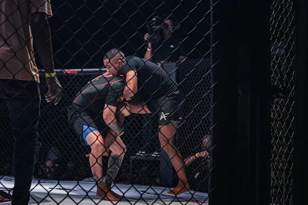 Conor McGregor in the Octagon during his UFC return against Max Holloway before an injury setback