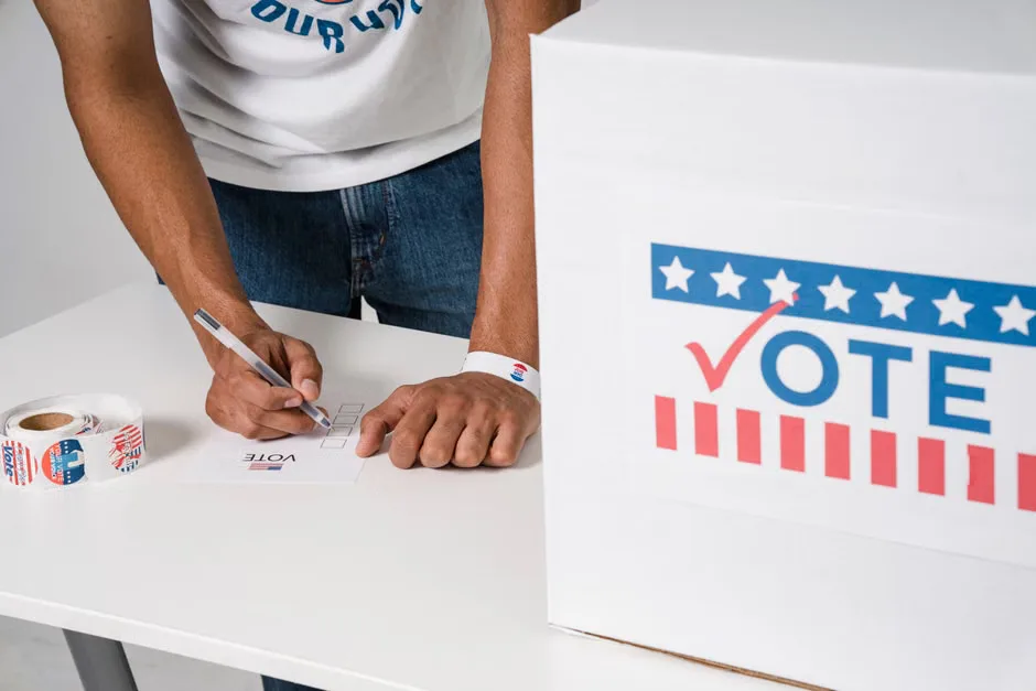 The U.S. Capitol with an election ballot box symbolizing federal election security oversight.