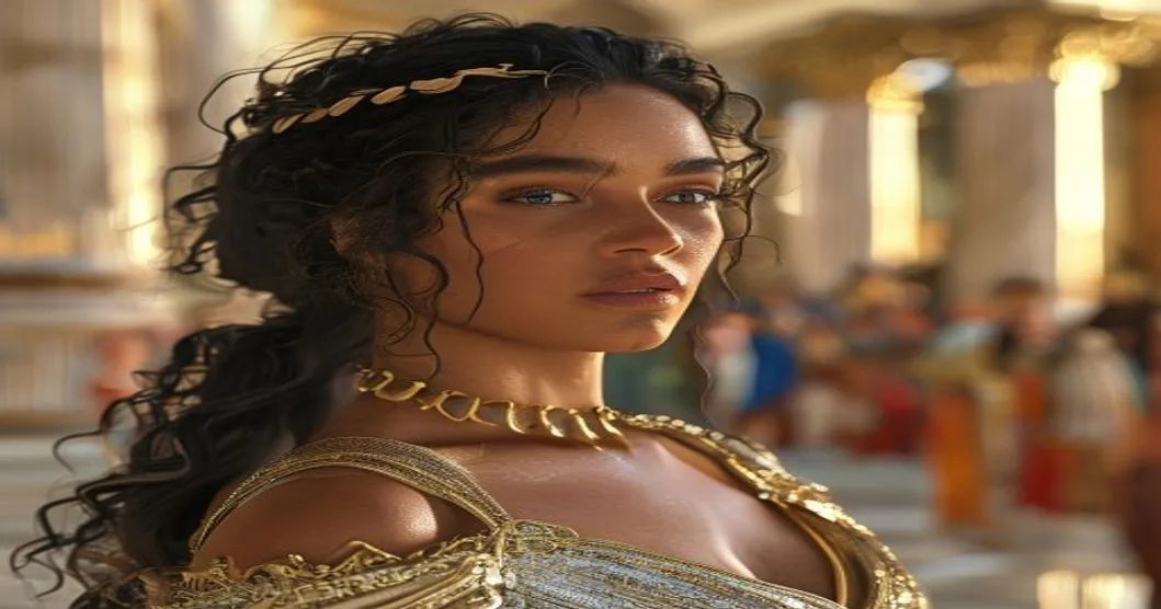 Zendaya-inspired Grecian red carpet look during promotion for The Odyssey
